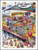 Cartoon Maps drawn by experienced cartoonist